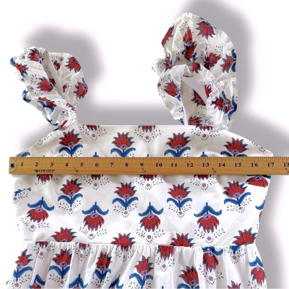 J.Crew Factory Squareneck Cotton Midi Dress Size 8 - Picture 8 of 9